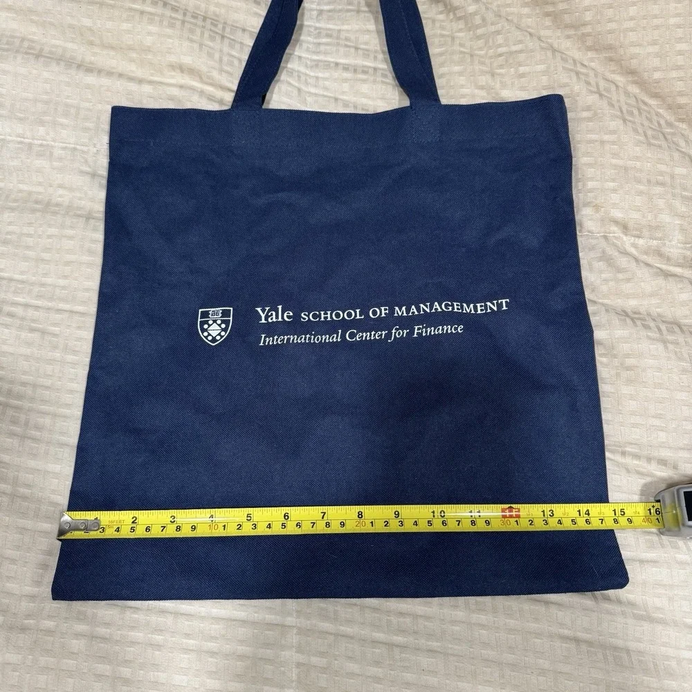 Yale School Of Management Tote Travel Bag Shoulder Blue